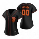 Women's San Francisco Giants Customized Black Alternate 2020 Cool Base Jersey