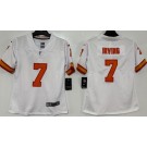 Women's Tampa Bay Buccaneers #7 Bucky Irving Limited White Throwback Vapor Jersey