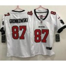 Women's Tampa Bay Buccaneers #87 Rob Gronkowski Limited White Vapor Untouchable Jersey