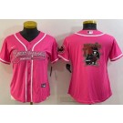 Women's Tampa Bay Buccaneers Blank Limited Pink Team Logo Baseball Jersey