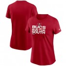 Women's Tampa Bay Buccaneers Red 2021 NFC South Division Champions Trophy Collection T-Shirt