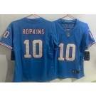 Women's Tennessee Titans #10 DeAndre Hopkins Limited Light Blue Throwback Vapor Jersey