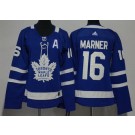 Women's Toronto Maple Leafs #16 Mitch Marner Blue Authentic Jersey