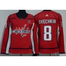 Women's Washington Capitals #8 Alex Ovechkin Red Jersey