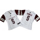 Women's Washington Commanders #5 Jayden Daniels Limited White FUSE Vapor Jersey
