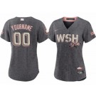 Women's Washington Nationals Customized Gray 2022 City Connect Cool Base Jersey