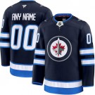 Women's Winnipeg Jets Customized Navy Fanatics Authentic Jersey