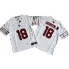 Youth Arizona Cardinals #18 Marvin Harrison Jr Limited White FUSE Vapor Jersey