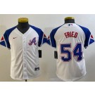 Youth Atlanta Braves #54 Max Fried White 2013 City Cool base Jersey
