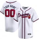 Youth Atlanta Braves Customized White Limited Jersey