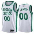 Youth Boston Celtics Cusotm White 2021 City Stitched Swingman Jersey