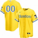 Youth Boston Red Sox Customized Yellow 2022 City Connect Cool Base Jersey