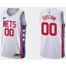 Youth Brooklyn Nets Customized White Classic Icon Swingman Jersey