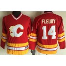 Youth Calgary Flames #14 Theoren Fleury Red Throwback Jersey