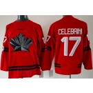 Youth Canada #17 Macklin Celebrini Red 2026 Olympics Authentic Jersey