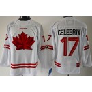 Youth Canada #17 Macklin Celebrini White 2026 Olympics Authentic Jersey