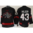 Youth Canada #43 Tom Wilson Black 2026 Olympics Authentic Jersey