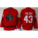 Youth Canada #43 Tom Wilson Red 2026 Olympics Authentic Jersey