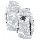 Youth Carolina Panthers Arctic Camo 2024 Salute to Service Club Fleece Pullover Hoodie