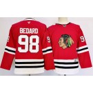 Youth Chicago Blackhawks #98 Connor Bedard Red Authentic Jersey