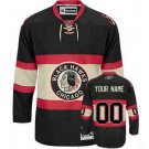 Youth Chicago Blackhawks Customized Black Alternate Reebok Authentic Jersey