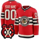 Youth Chicago Blackhawks Customized Red 2025 Winter Classic Authentic Jersey