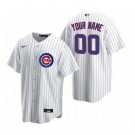 Youth Chicago Cubs Customized White Stripes 2020 Cool Base Jersey