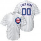 Youth Chicago Cubs Customized White Stripes Cool Base Jersey
