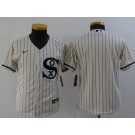 Youth Chicago White Sox Blank Cream 2021 Field of Dreams Cool Base Jersey