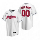 Youth Cleveland Indians Customized White 2020 Cool Base Jersey