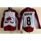 Youth Colorado Avalanche #8 Cale Makar White Authentic Jersey