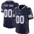 Youth Dallas Cowboys Customized Limited Navy FUSE Vapor Jersey