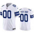 Youth Dallas Cowboys Customized Limited White FUSE Vapor Jersey