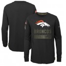 Youth Denver Broncos Black 2020 Salute To Service Long Sleeves T Shirt
