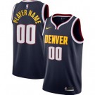 Youth Denver Nuggets Customized Navy Stitched Swingman Jersey