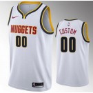 Youth Denver Nuggets Customized White Stitched Swingman Jersey
