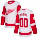 Youth Detroit Red Wings Customized White Authentic Jersey