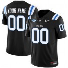 Youth Duke Blue Devils Custom Limited Black FUSE College Football Jersey