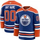 Youth Edmonton Oilers Customized Blue Fanatics Authentic Jersey