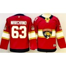 Youth Florida Panthers #63 Brad Marchand Red Authentic Jersey
