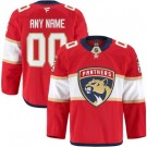 Youth Florida Panthers Custom Red Fanatics Authentic Jersey