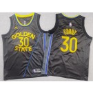 Youth Golden State Warriors #30 Stephen Curry Black 2024 Statement Swingman Jersey