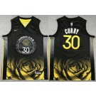 Youth Golden State Warriors #30 Stephen Curry Black City Icon Swingman Jersey