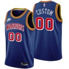 Youth Golden State Warriors Customized Blue 75th Anniversary Stitched Swingman Jersey