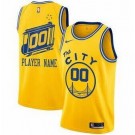 Youth Golden State Warriors Customized Yellow Classic Stitched Swingman Jersey