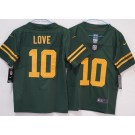 Youth Green Bay Packers #10 Jordan Love Limited Green Alternate Vapor Jersey