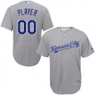 Youth Kansas City Royals Customized Gray Cool Base Jersey