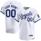 Youth Kansas City Royals Customized White Limited Jersey