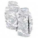 Youth Los Angeles Chargers Arctic Camo 2024 Salute to Service Club Fleece Pullover Hoodie