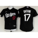 Youth Los Angeles Dodgers #17 Shohei Ohtani Black Limited Jersey